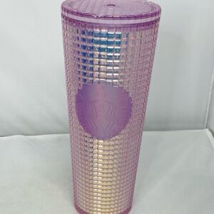 Starbucks Summer 2021 Purple Blue Ombre Studded Venti Tumbler Cup 24 fl oz Good